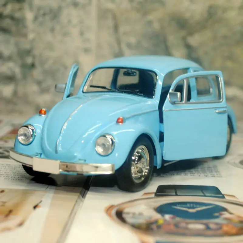 Vintage Beetle Diecast Pull Back Car Model Toy Children Gift Table Top Decor Cool Children Toy Decoration Cute Figurines Gift