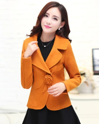 

new and autumn women's winter female short paragraph Korean Slim coat woolen suit jacket CP0023