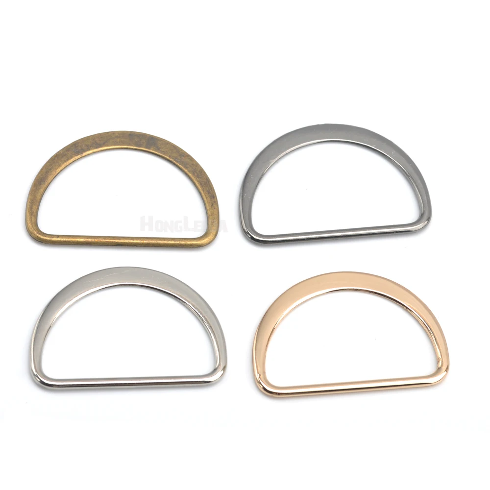 60Pcs/Lot 1.5Inch Inner 40mm Metal Flat Alloy D Dee Ring Adjustable Buckles Bag Webbing Strap FDR-40mm Free Shipping