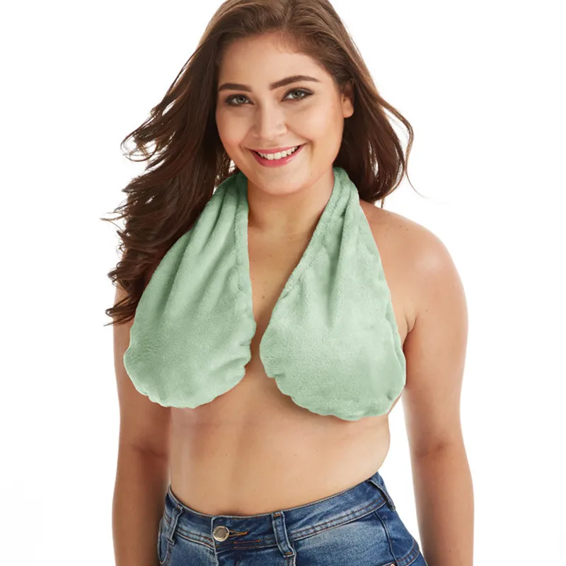 Towel Bra Bath Towel Hanging Neck Wrapped Bra Big Chest Hanging