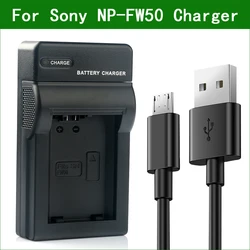 NP-FW50 NP FW50 Micro ładowarka USB dla Sony Alpha ILCE-7R ILCE-7 a7R a7s a7 ILCE-3000 a3000 a5000 a6000 a6300 a6400 a6500