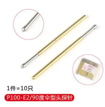 10 x Spring Test Probes Testing Pins 1mm Point Tip 33.35mm Long P100-E2