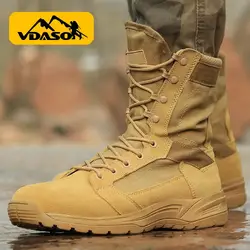 2023 NEW Summer army man Desert Tactical Ultra light 19 Combat breathable Marine mountain boot men