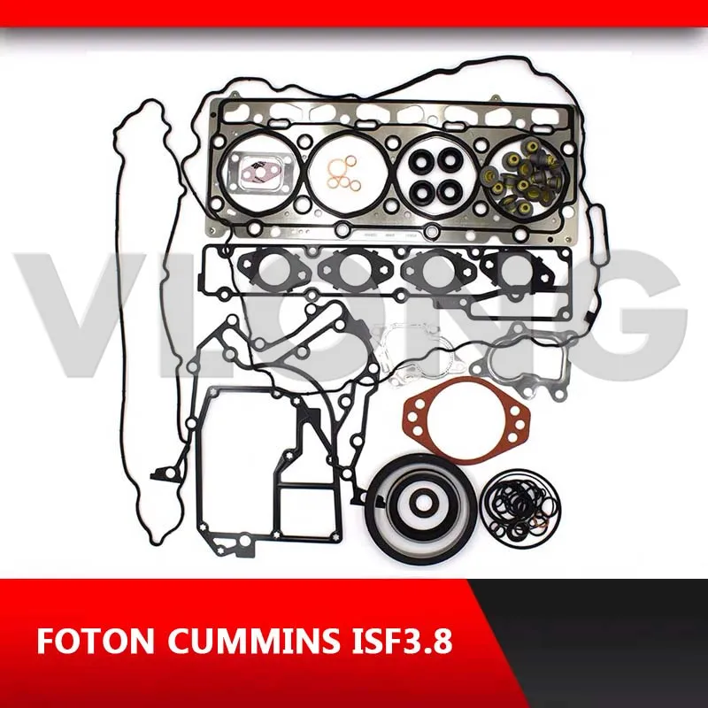 High Quality Automotive Parts Overhaul Package Auto Parts Diesel Full Set Engine Gasket For FOTON CUM/MINS ISF2.8 ISF3.8