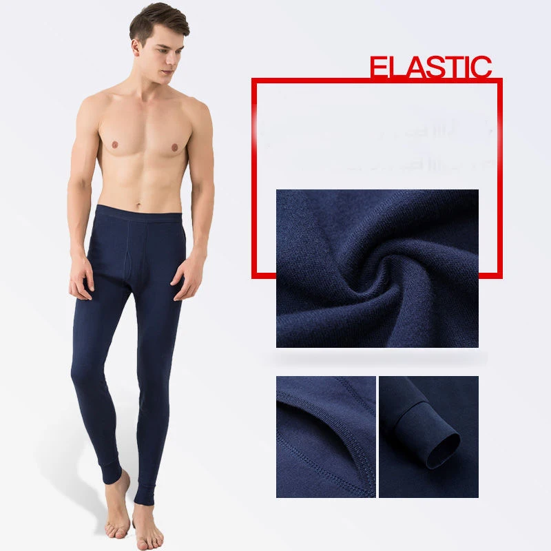 Men 100% Cotton Thermal Underwear Pants Autumn Underwear Winter Sweat Quick Drying Thermo Underwear Men Clothing 2021