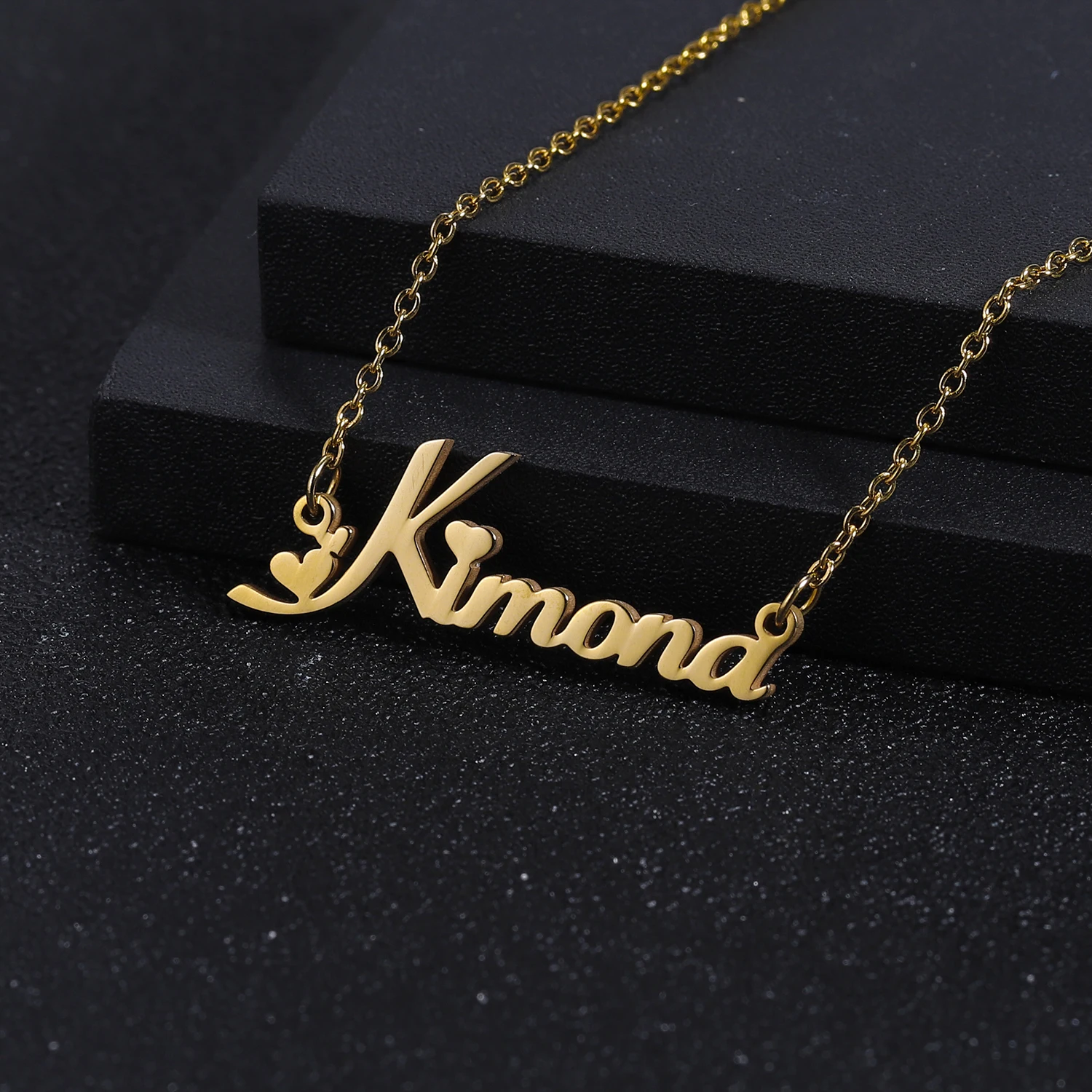 Customized Name Necklace Love Name Necklace High Quality Stainless Steel Necklace Statement Nameplate For Women Gift