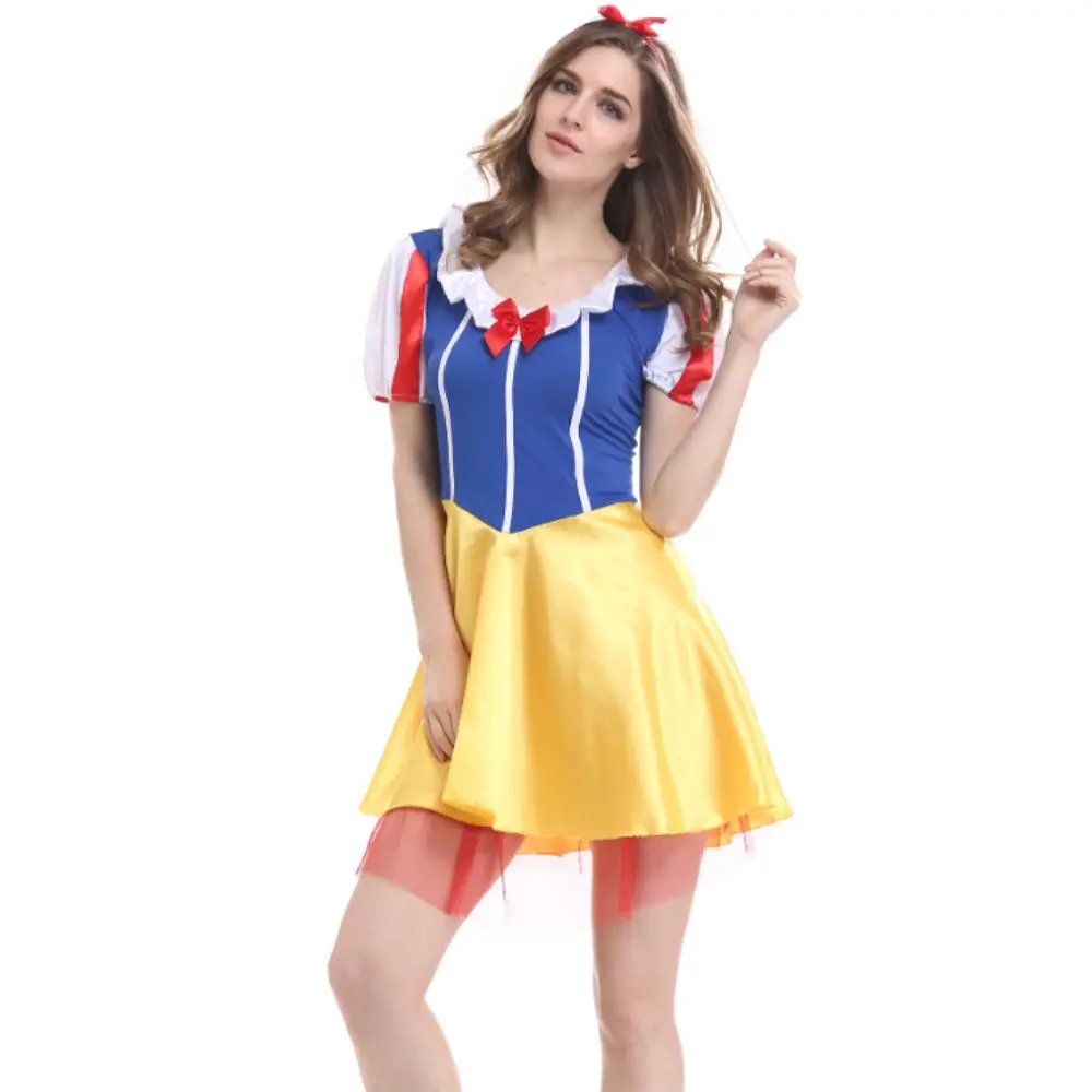 Vestido Sexy de Snowhite, uniforme de fiesta de disfraces de Halloween