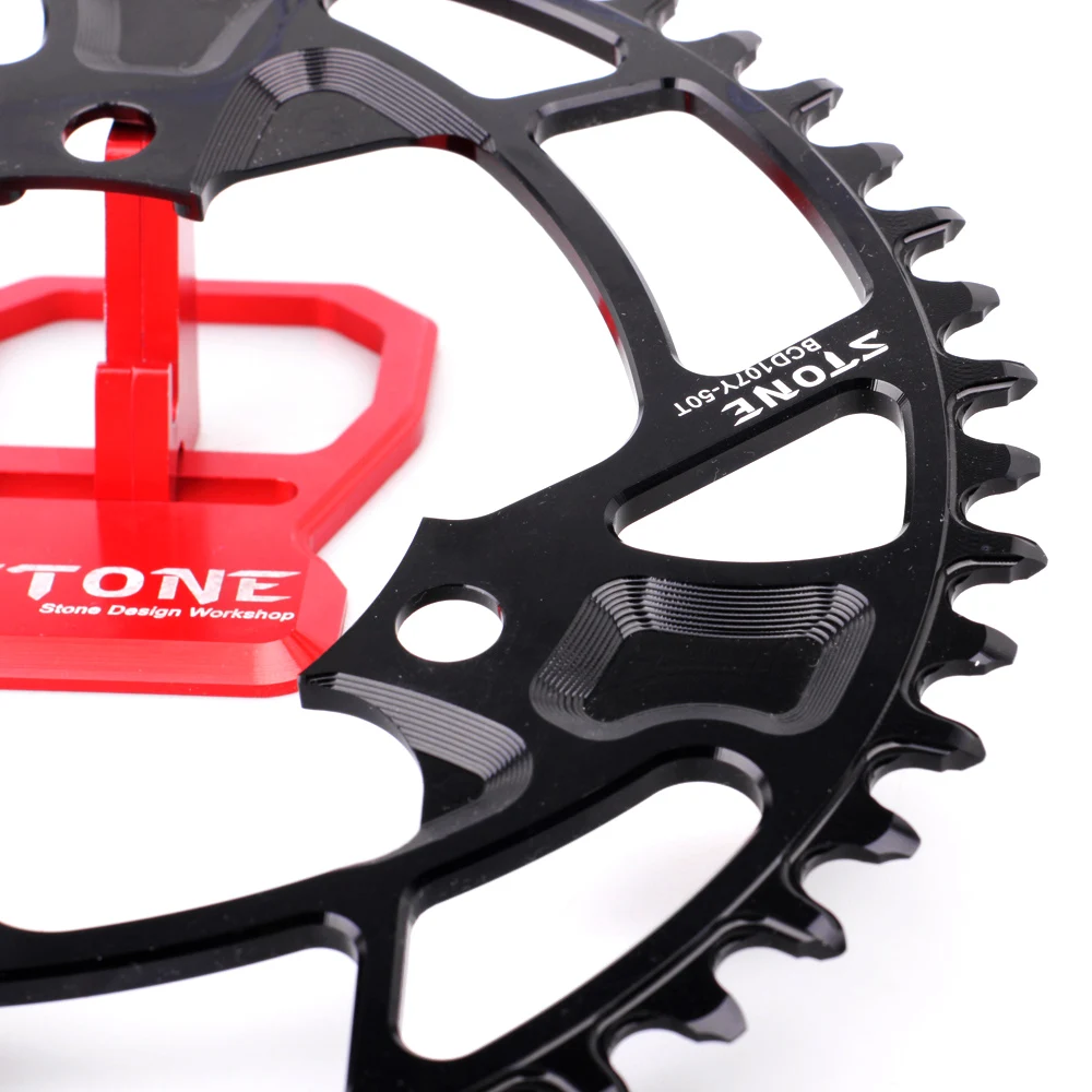 Stone Circle Single Chainring BCD107 107mm Narrow Wide Teeth for FORCE Road Bike Chain Ring Chainwheel Bicycle Parts