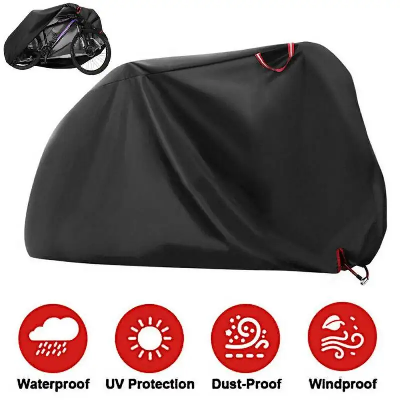 

Universal Black Durable Covers Heavy Duty Outdoor Waterproof Rain Dust Sun Protector Bike Cycle Bicycle Cover