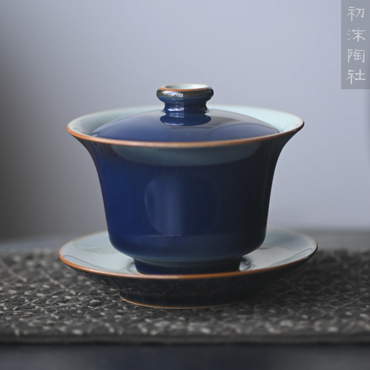 ★At the beginning of the manual spray your kiln ji blue it tureen ceramic cups kung fu tea tea bowl cover sample tea cup