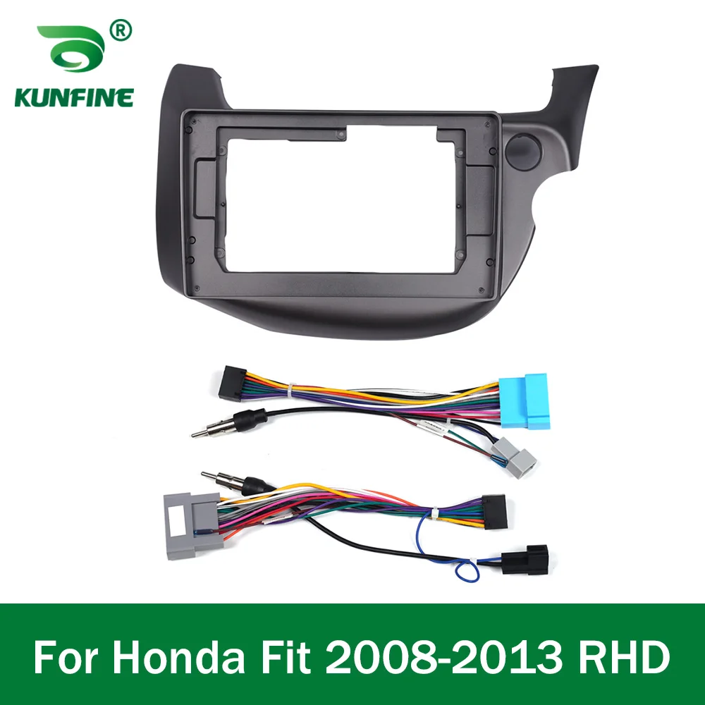 Car GPS Navigation Stereo For Honda Fit 2007 2008 - 2014 RHD  Radio Fascias Panel Frame Fit 2Din 10 inch In Dash headunit screen