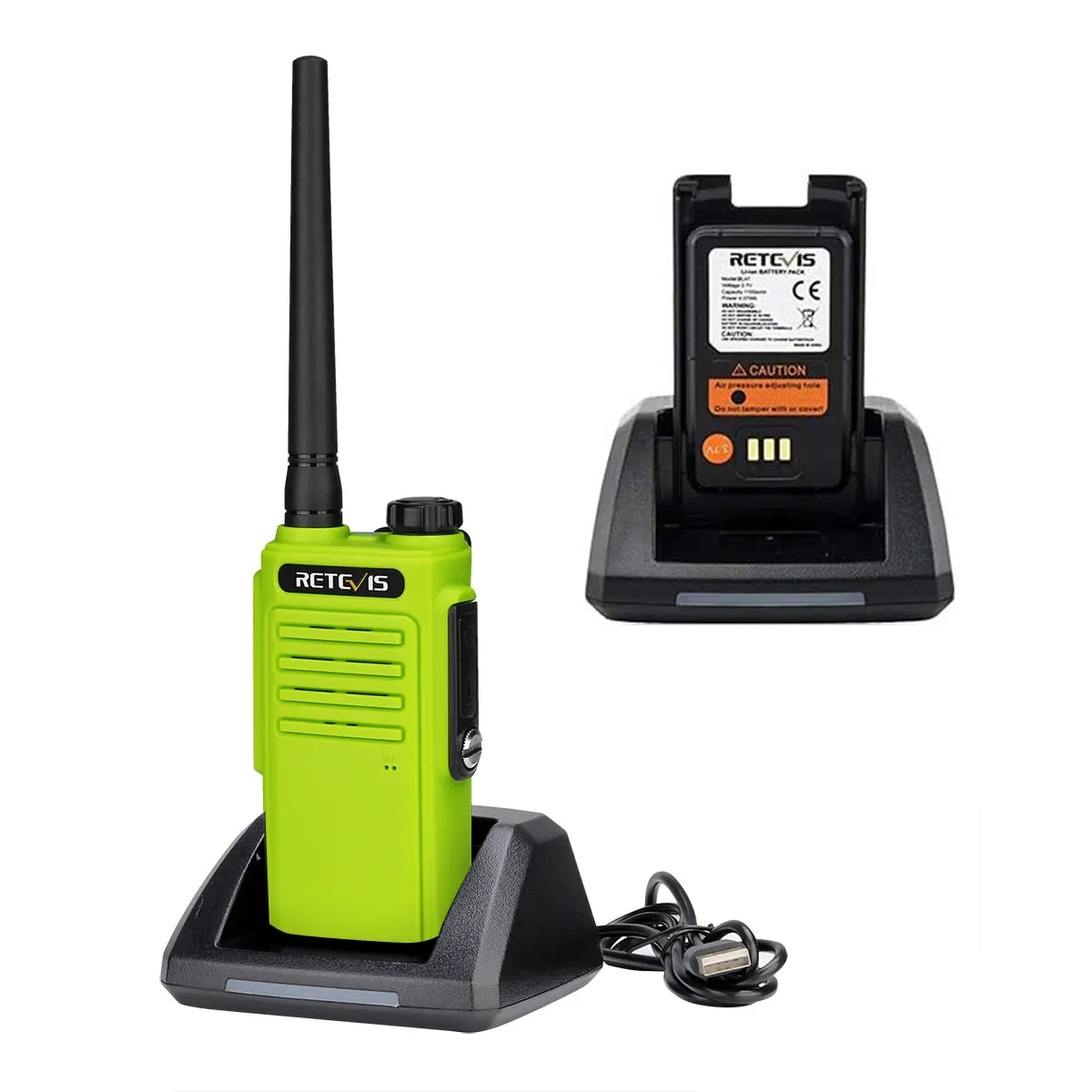 Imagem -04 - Retevis-walkie Talkies Impermeáveis Rt647 Ip67 Pmr446 Ptt Frs Rádio Portátil para a Caça Hotel Peças ou 2