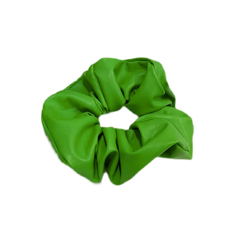 Green Hair Scrunchies Elastic Hair Bands Solid Color Hair Ties Fashion Headwear For Women Girls Hair Accessories Gifts