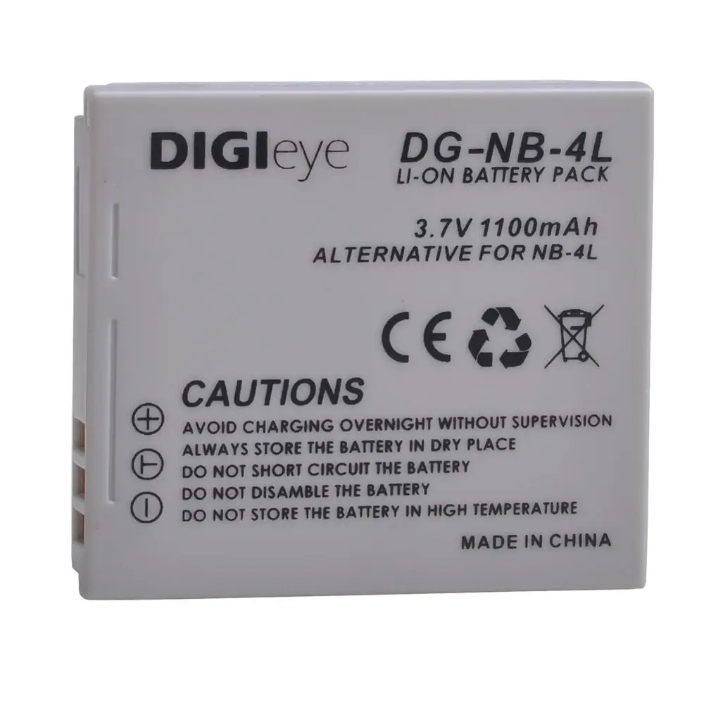 1100mAh NB-4L NB4L NB 4L Battery for Canon ELPH 330HS 300 HS 100 HS ELPH 310 HS Powershot SD1400 IS SD750 SD600 SD1100 IS