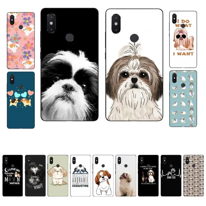 MaiYaCa Cartoon Shih Tzu Dog Phone Case for Xiaomi mi 8 9 10 lite pro 9SE 5 6 X max 2 3 mix2s F1