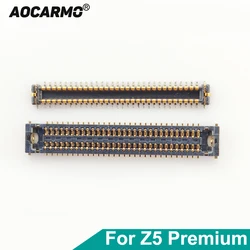 Aocarmo LCD Display Flex Cable FPC Male Female Connector Plug On Motherboard For Sony Xperia Z5 Premium Z5P Plus E6883/53/33