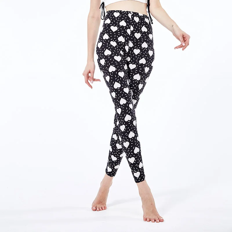 VIIANLES Thể Dục Quần Legging Nữ Push Up Quần Cao Cấp In Hình Tập Luyện Quần Leggin Thời Trang Quần Legging Mujer Đen