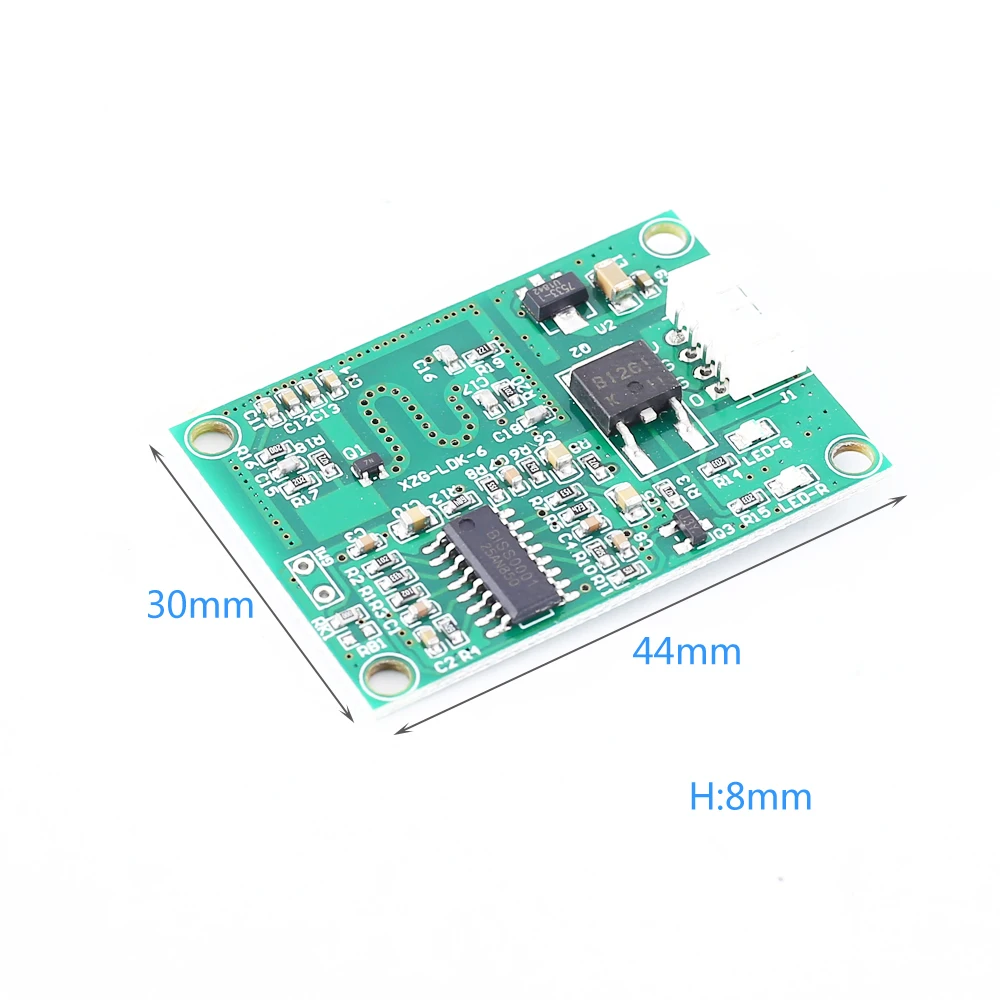 Microwave Radar Sensor Module 20W Voltage Output Switch Controller Detection Distance 0.2-12 Meters 5.8GHz DC 3.3V 5V 9V 12V 24V