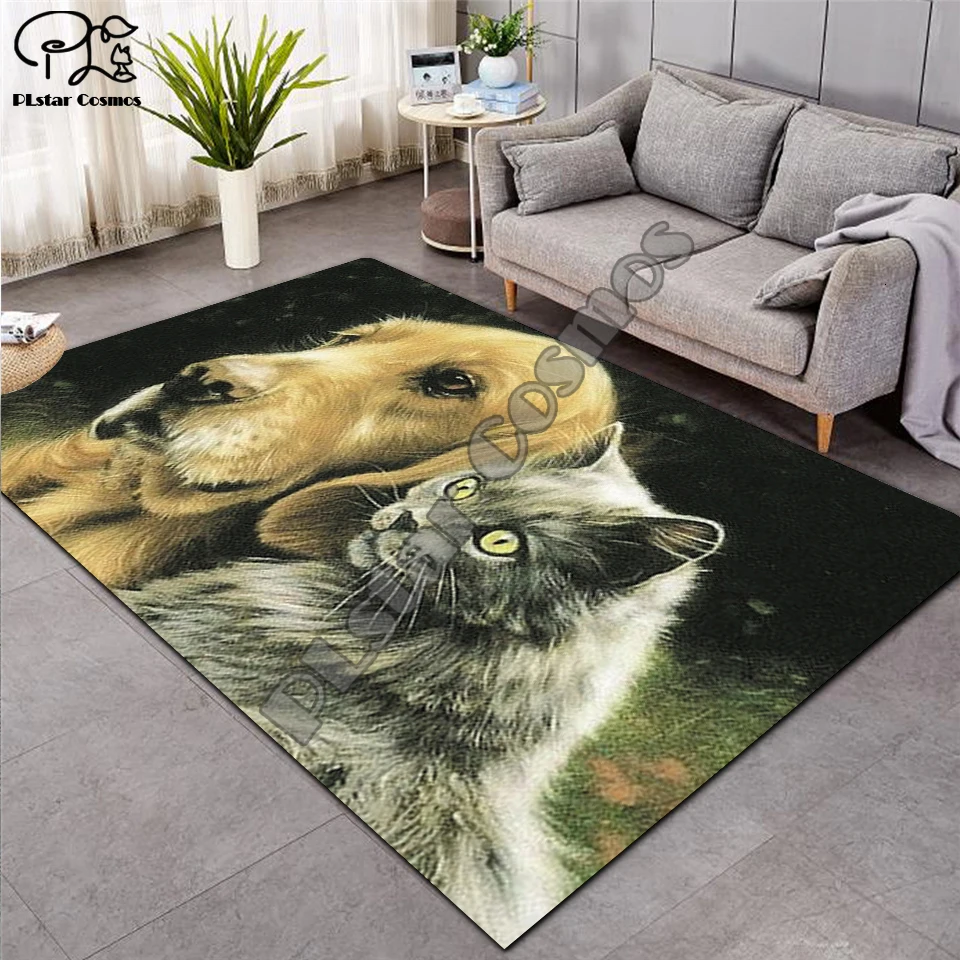 

Dog/cat carpet Nordic Rug Soft Flannel 3D Printed Rugs Parlor Mat Area Rugs Anti-slip Large Carpet Rug Living Room Decor D-003