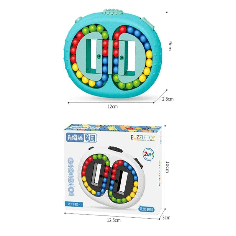 Rotativa cubo de feijão mágico brinquedo alívio do estresse para adultos crianças 2021 venda quente fingertip brinquedos jogo inteligência