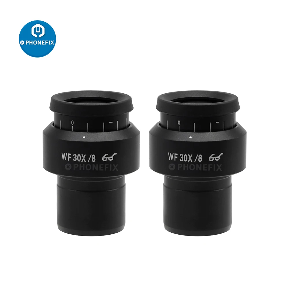 1/2 pz WF30X/8 Super Wide-Field oculare High Eye Point microscopio oculare piano diottria regolabile per microscopio Stereo