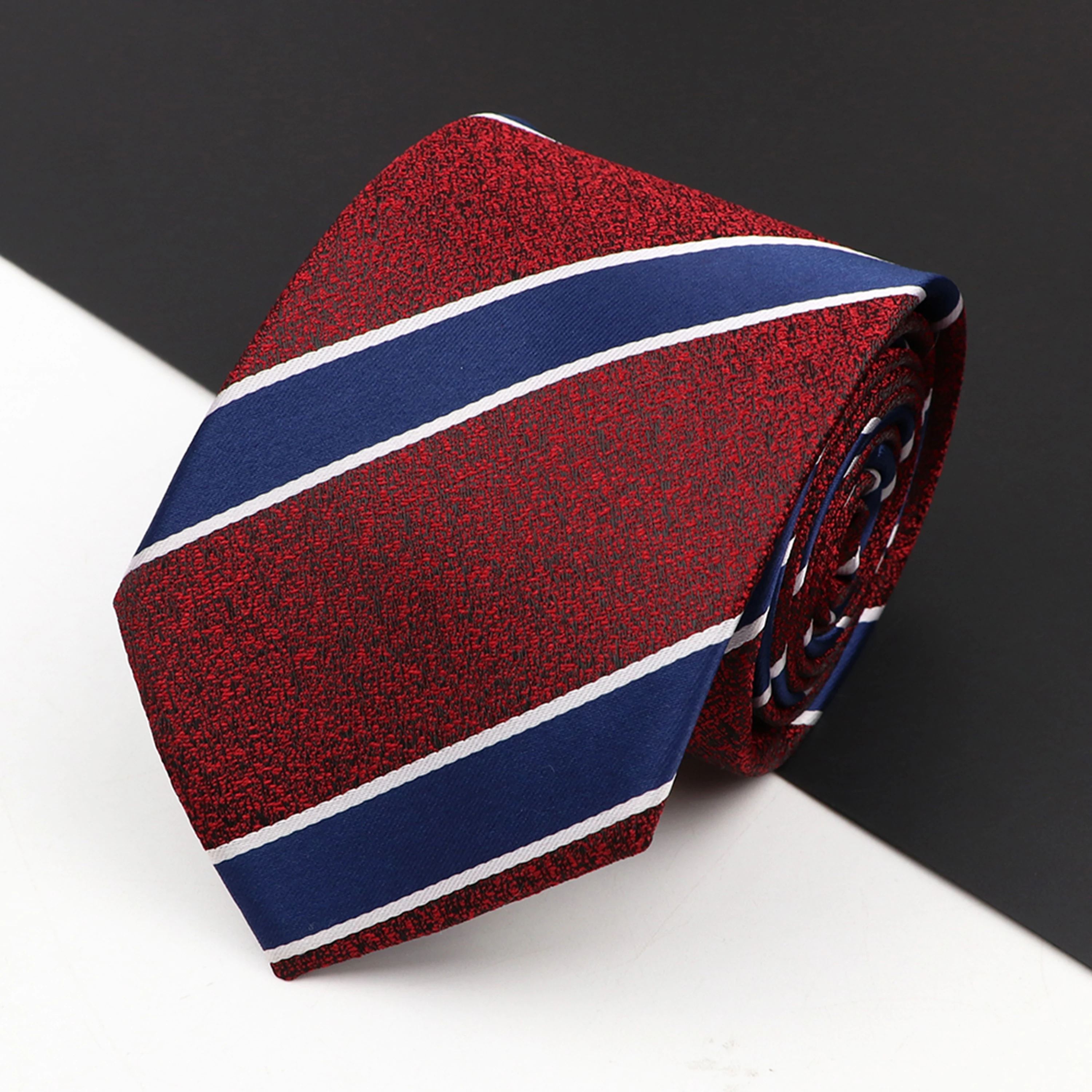 8cm New Men\'s Classic Neck Ties Casual Striped Plaid Suits Tie Gravatas Red Blue Black Mens Neckties For Business Wedding Gift