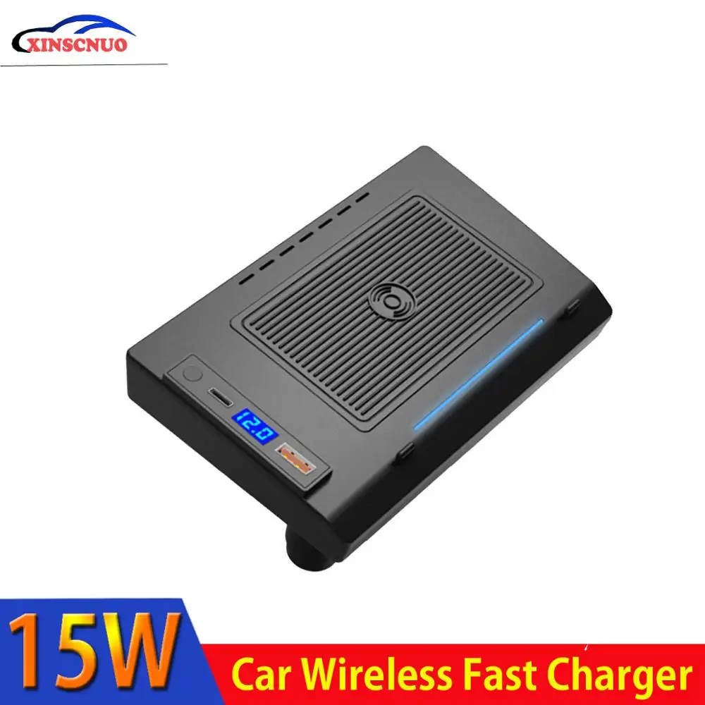 Car Accessories Vehicle Wireless Charger For Audi A6L 2019-2020 Fast Charger Module Wireless Onboard Car Charging Pad