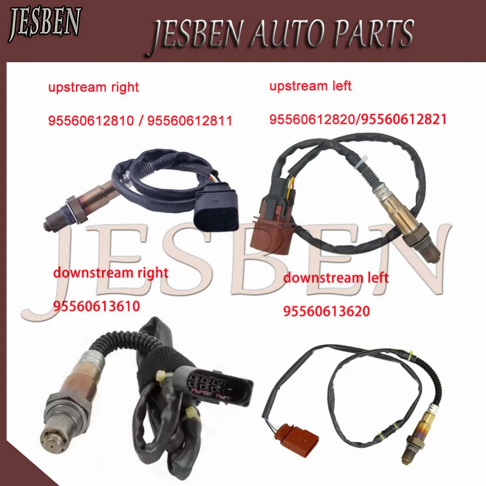 

4pcs 95560612810 95560612820 95560613610 95560613620 Lambda Probe O2 Oxygen Sensor For Porsche Cayenne 9PA 955 957 3.2L 03-2007