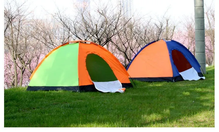 WolFAce-tienda de campaña de una sola capa para 2 personas, carpa de protección solar Natural para senderismo, impermeable, a prueba de viento, para acampar al aire libre, para las cuatro estaciones