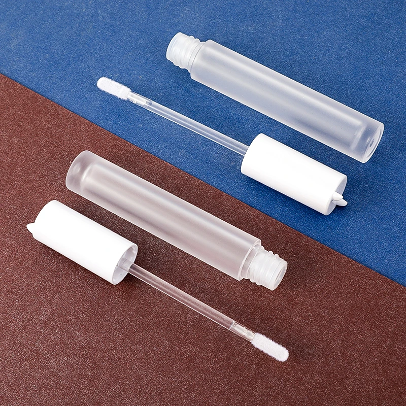 100pcs Empty Lip Gloss Tube Plastic Lipstick Vial Balm Bottle with Rubber Stopper DIY Cosmetic Sample Container