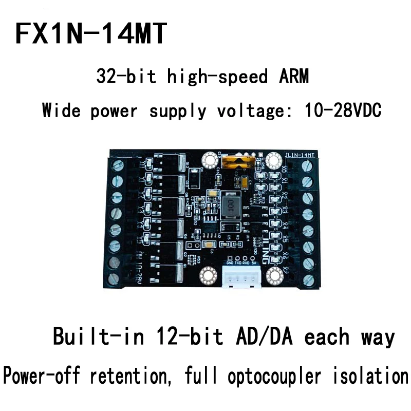 Controlador programável simples do plc FX1N-14MT da placa de controle industrial do plc doméstico