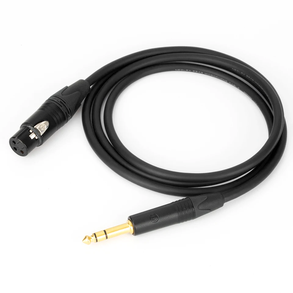 

PUROVOZ handmade original mogami 2534 wire Neutrik gold pulg TRSXLRF 1/4" TRS 6.5mm to xlr female balanced microphone cable