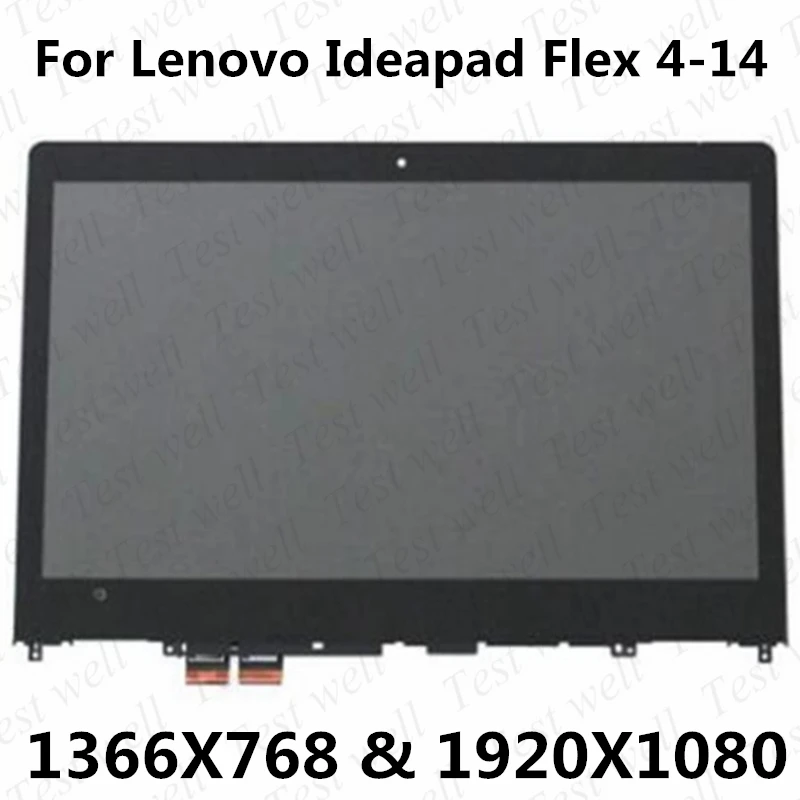 

Original 14'' LCD Touch screen Assembly with Frame replacement for Lenovo Ideapad Flex 4-14 Flex 4 14 1470 1480 1435