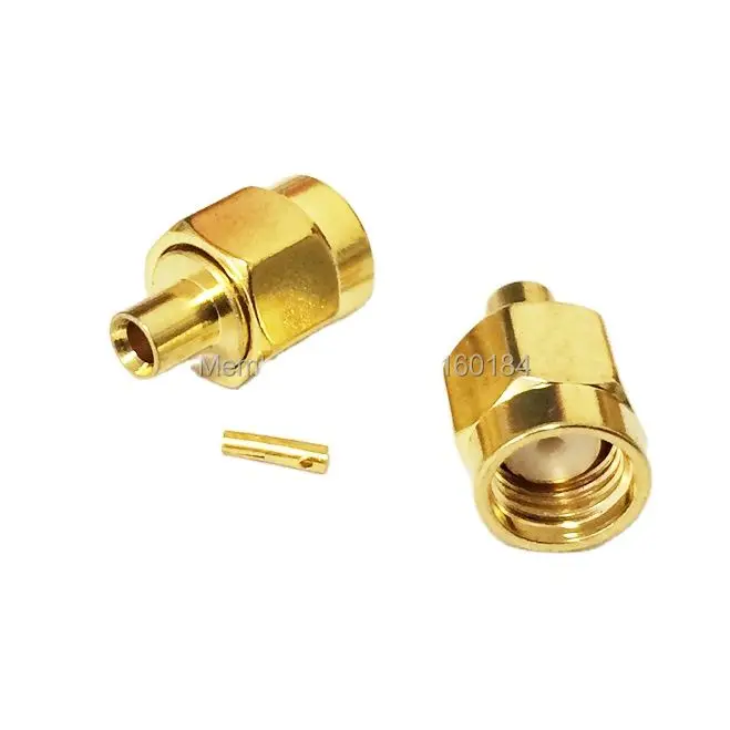 

1pc RP-SMA Male Plug RF Coax Modem Convertor Connector Solder Cable RG405,086" Straight Goldplated NEW Wholesale