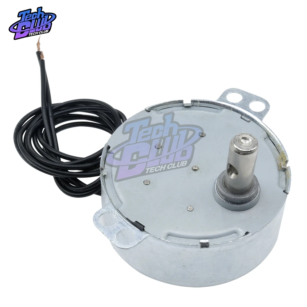 TYC-50 AC 220V 50/60Hz Synchronous Motor 5-6RPM CW/CCW 4W 10mm Length Shaft TYC-50