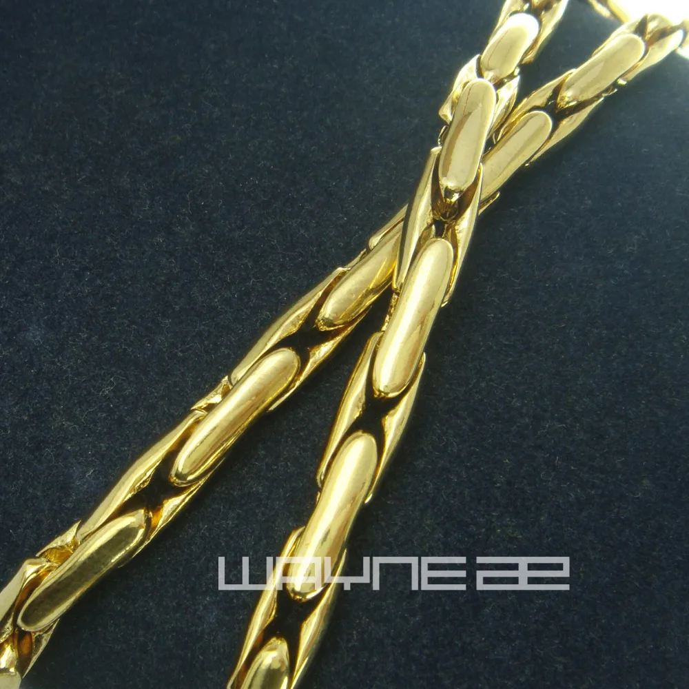 Gold color 60 cm Length 5mm Width Necklace N229