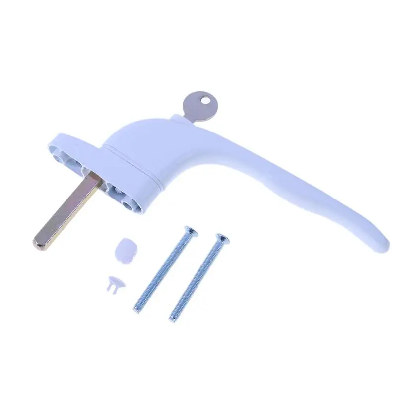 

Белое окно из алюминиевого сплава с замками, универсальная дверная ручка, ключ для поворота двойного остекления