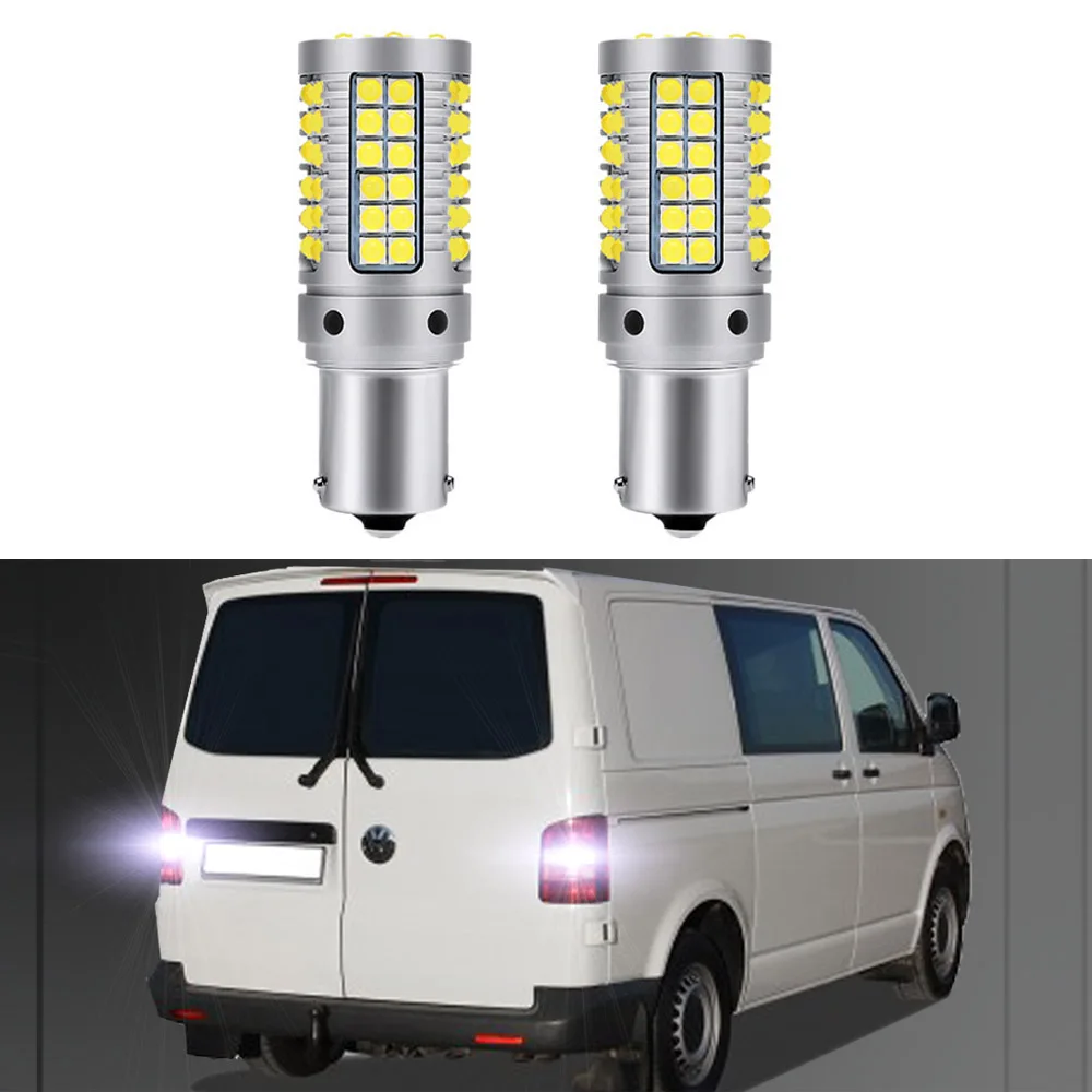 2PCS Canbus For VW Transporter Multivan Caravelle T4 T5 T5.1 T6 LED Backup Reversing LED Lights Super Bright BA15S 1156