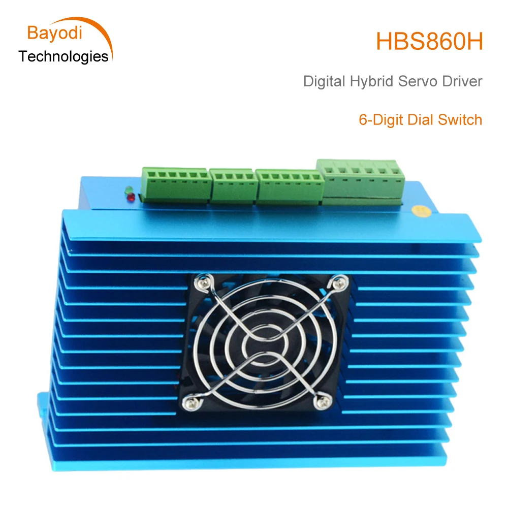 HBS860H/HBS86H Hybrid Step Servo Motor Driver 18-70VAC 24-100VDC 8A RS232 Interface Support For NEMA34 Close Loop Motor Driver