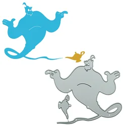 Aladdin Djinn and Magic Lamp Pattern Fairy Tales Cutting Dies Scrapbooking Decorating Die Cutter Mold For DIYCraft Card Clip Art