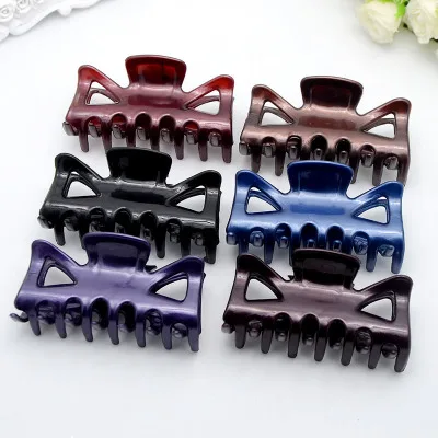 1PCS  Women Hair Clip  Hairpins Candy colors Women Hair Crab Hair Claws Women Make UP Washing Tool Hair Accessories  7cm *3.5cm