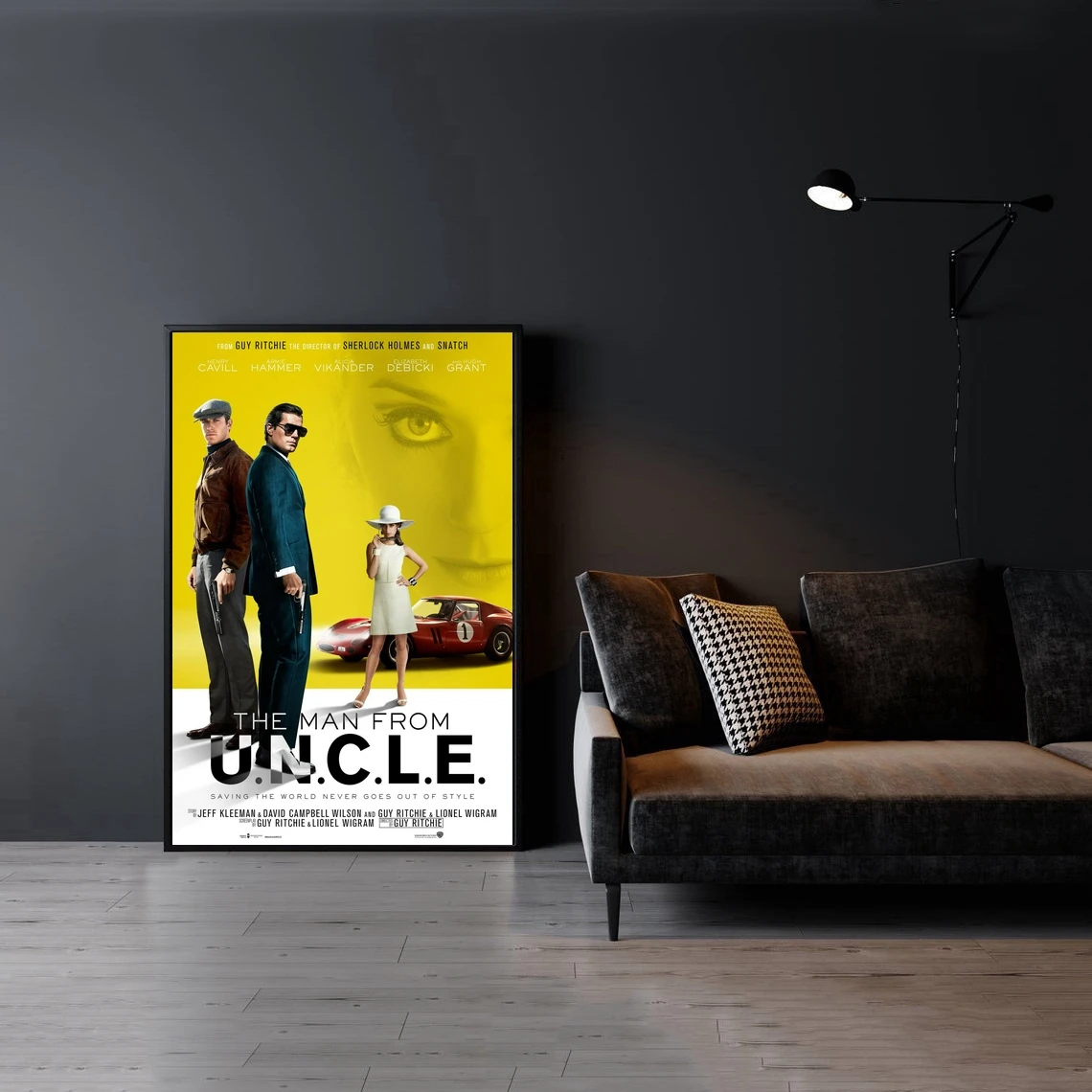 الرجل من U.N.C.L.E. الفيلم المشارك يغطي قماش الفن صور مطبوعة الملصقات الكلاسيكية والشعبية ديكور المنزل لوحات الحائط