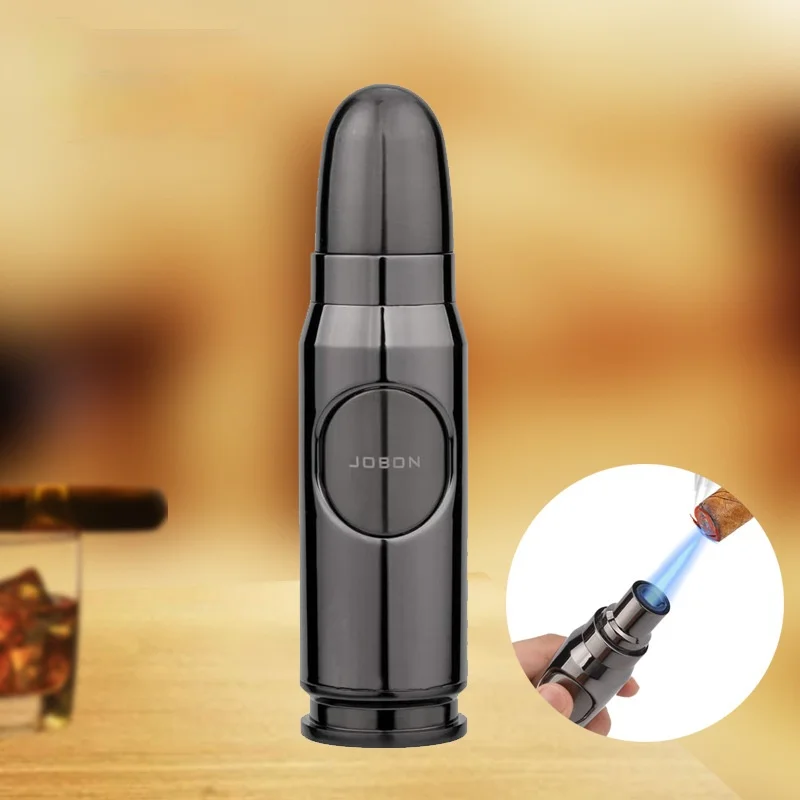 New JOBON Bullet Shaped Cigar Lighter Jet Multi-purpose Butane Gas Torch Lighters Spray Gun Cigarette Smoking Tool Men Gift