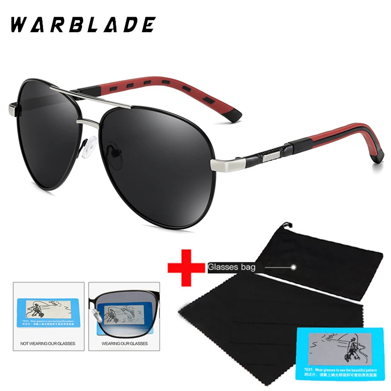 

Mens Polarized Sunglasses Classic Pilot Sun Glasses Anti-Reflective Coating Lens Alloy Frame Driving Sunglasses Men Gafas De Sol