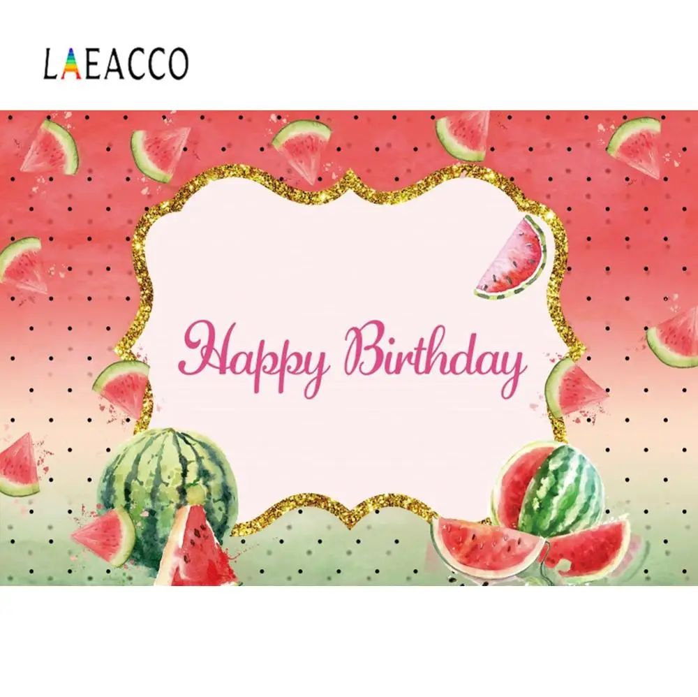 사진에 대 한 핑크 배경 수 박 행복 한 생일 파티 점 사용자 지정 배너 초상화 사진 배경 사진 스튜디오