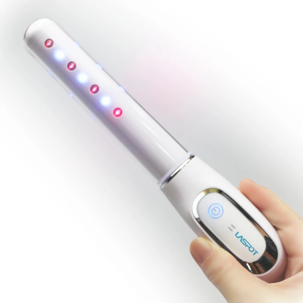 Bacchetta di ringiovanimento vaginale femminile blu LED terapia della luce erosione cervicale vaginite serraggio vaginale Vagina massaggiatore vibratore