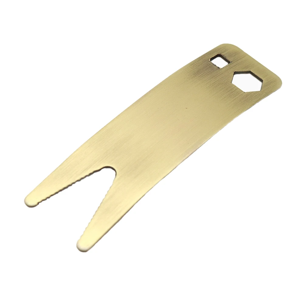 Guitar Bass Metal Spanner Wrench Multi Tool Replacement for Guitar Tightening Pots Switches Jacks Knob Collar Bronze