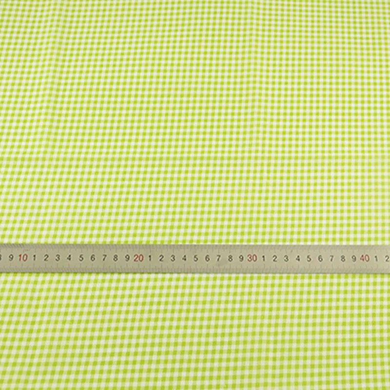 Rosa und weiß karierter Baumwollstoff zum Nähen von Steppdecken, Puppenzubehör, Material, Patchwork-Stoff im Meterware, dünn – Detail 29