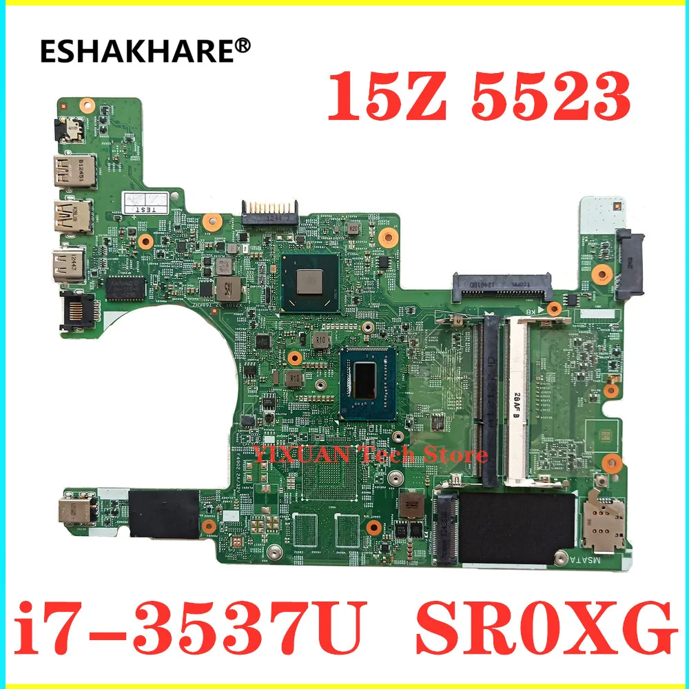 11307-1 For Dell 15Z 5523 Notebook PC Laptop Motherboard With i5 i7-3537U DMB50 PWB: 1319F Mainboard CN-0VVH12 0VVH12 013Y69