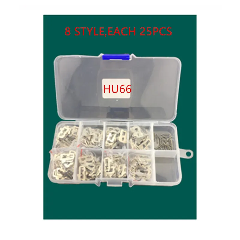 200pcs/lot Car Lock wafer HU66 Plate NO1.2.3.4,11.12.13.14 Each 25pcs Lock Repair Kit
